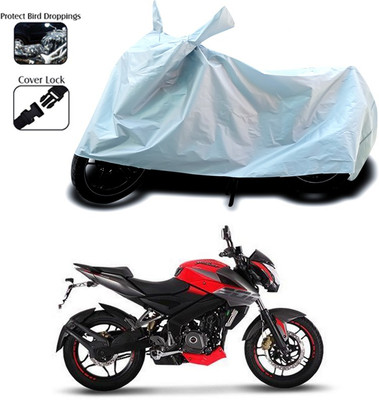 SEBONGO Waterproof Two Wheeler Cover for Bajaj(Silver)