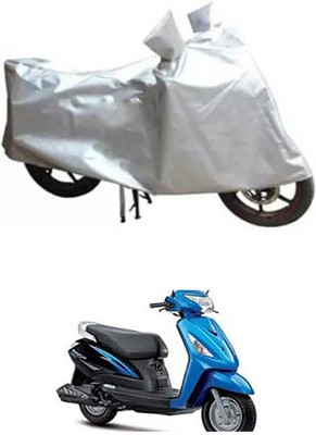 A+ RAIN PROOF Two Wheeler Cover for Suzuki(Silver)