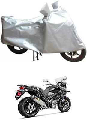 A+ RAIN PROOF Two Wheeler Cover for Suzuki(Silver)