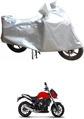 A+ RAIN PROOF Two Wheeler Cover for Mahindra(Silver)