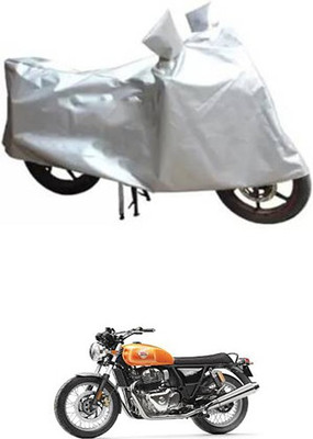 A+ RAIN PROOF Two Wheeler Cover for Royal Enfield(Twin, Silver)