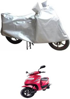 A+ RAIN PROOF Two Wheeler Cover for Mahindra(Kine, Silver)