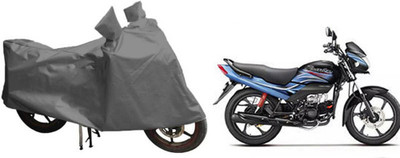 MOTOWORLD Waterproof Two Wheeler Cover for Hero(Passion Plus, Grey)