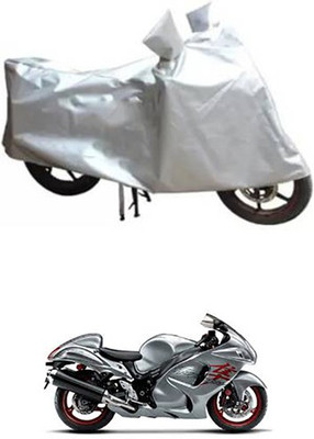 A+ RAIN PROOF Two Wheeler Cover for Suzuki(Silver)