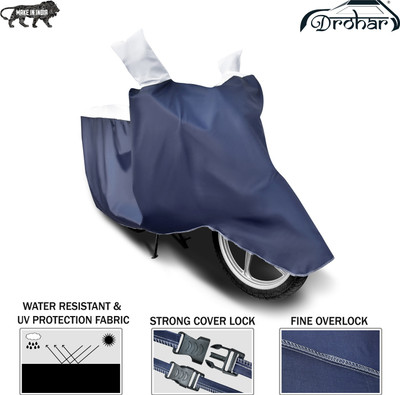 DROHAR Two Wheeler Cover for Hero(HF Dawn, White)