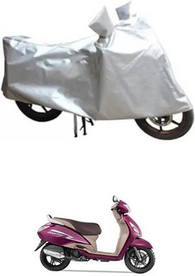 A+ RAIN PROOF Two Wheeler Cover for TVS(Jupiter, Silver)