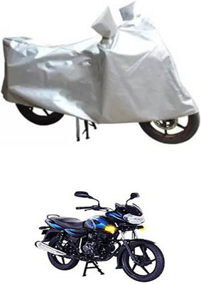 A+ RAIN PROOF Two Wheeler Cover for Bajaj(Discover 125 DTS-i, Silver)