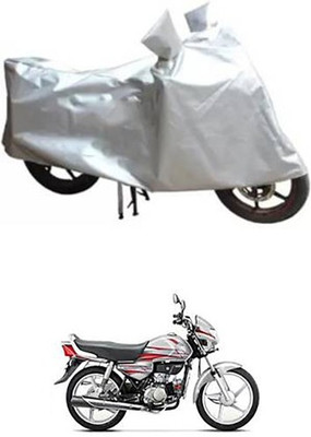 A+ RAIN PROOF Two Wheeler Cover for Hero(HF Deluxe, Silver)
