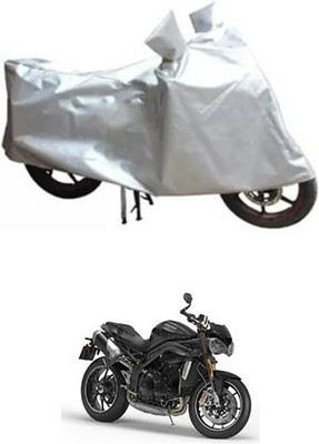 A+ RAIN PROOF Two Wheeler Cover for Triumph(Silver)