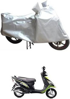A+ RAIN PROOF Two Wheeler Cover for TVS(Scooty Streak, Silver)