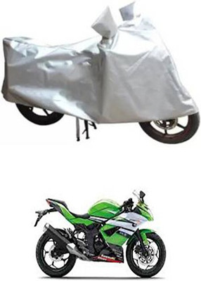 A+ RAIN PROOF Two Wheeler Cover for Kawasaki(Ninja 250, Silver)