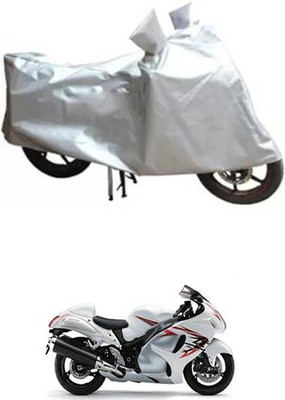 A+ RAIN PROOF Two Wheeler Cover for Suzuki(Silver)