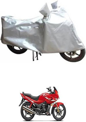 Royalrich Two Wheeler Cover for Hero(Karizma, Silver)