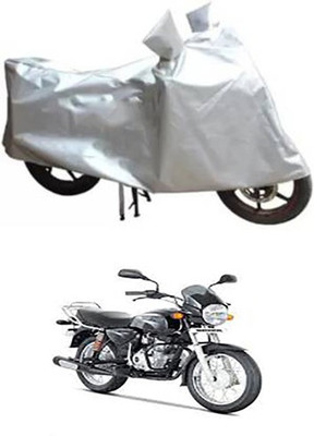 Royalrich Two Wheeler Cover for Bajaj(Silver)