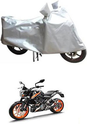 A+ RAIN PROOF Two Wheeler Cover for KTM(Duke 200, Silver)