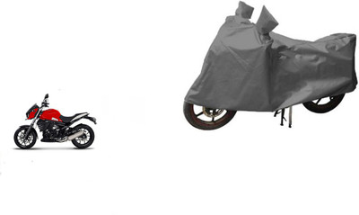 RPSENTTERPR Waterproof Two Wheeler Cover for Mahindra(Mojo, Grey)