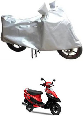 A+ RAIN PROOF Two Wheeler Cover for TVS(Silver)