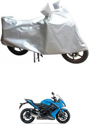 A+ RAIN PROOF Two Wheeler Cover for Suzuki(Silver)