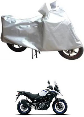 A+ RAIN PROOF Two Wheeler Cover for Suzuki(Silver)