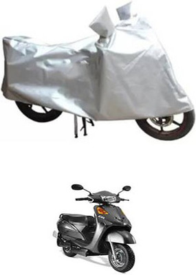 A+ RAIN PROOF Two Wheeler Cover for Indus(Yo, Silver)