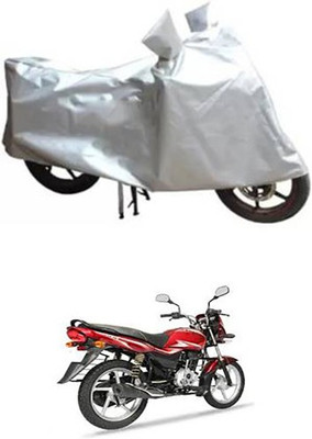 A+ RAIN PROOF Two Wheeler Cover for Bajaj(Platina, Silver)
