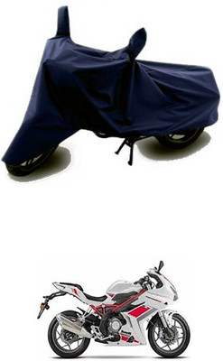 A+ RAIN PROOF Two Wheeler Cover for DSK Benelli(Blue)