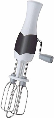 Ladila Stainless Steel Egg Beater Lassi Butter Milk Maker Mixer Hand Blender Plastic, Steel Flat Whisk