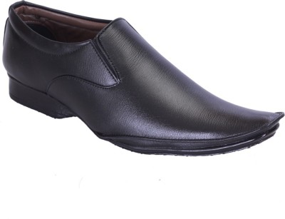 Groofer Slip-On Formal Shoes For Men's Corporate Casuals For Men(Black)
