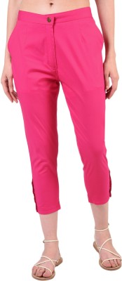 FLOREOS Regular Fit Women Pink Trousers