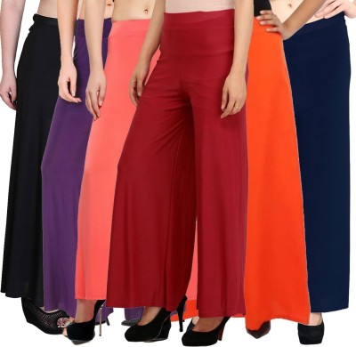 Pixie Relaxed Women Black, Purple, Pink, Maroon, Orange, Dark Blue Trousers