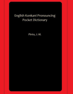 English Konkani Pronouncing Pocket Dictionary(Hardcover, Pinto, J. M.)