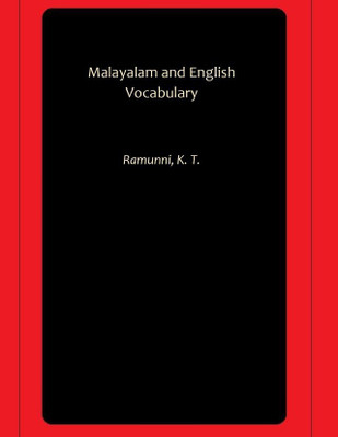 Malayalam and English Vocabulary(Paperback, Ramunni, K. T.)