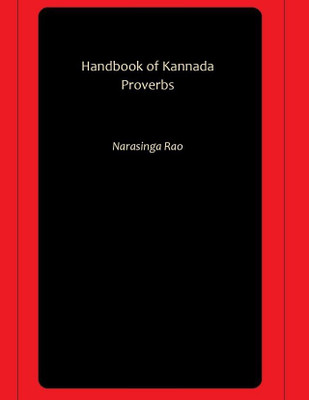 Handbook of Kannada Proverbs(Paperback, Narasinga Rao)