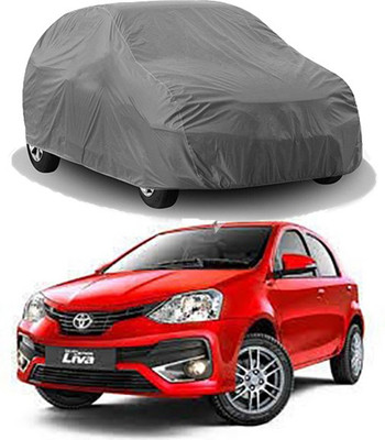 MotohunK Car Cover For Toyota Etios Liva (Without Mirror Pockets)(Grey)