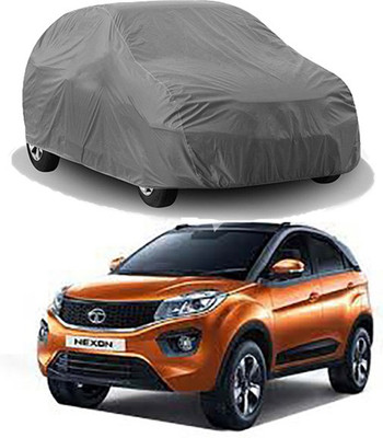 MotohunK Car Cover For Tata Nexon (Without Mirror Pockets)(Grey)