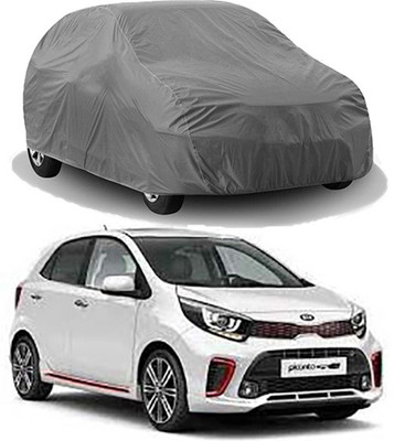 Royalrich Car Cover For Kia Universal For Car (Without Mirror Pockets)(Grey)