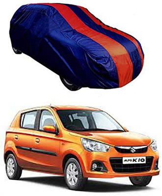 MotohunK Car Cover For Maruti Suzuki Alto K10 (Without Mirror Pockets)(Red, Blue)