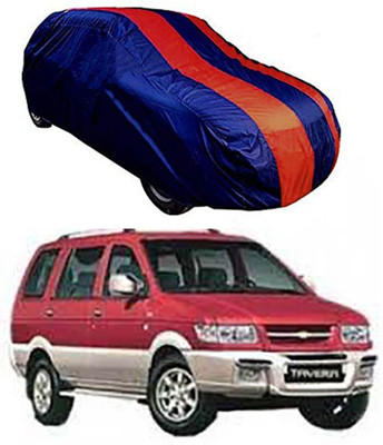 MotohunK Car Cover For Chevrolet Tavera (Without Mirror Pockets)(Red, Blue)