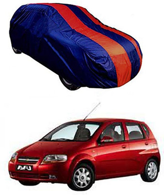 MotohunK Car Cover For Chevrolet Aveo Uva (Without Mirror Pockets)(Red, Blue)