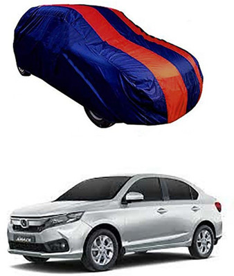 MotohunK Car Cover For Honda Amaze (Without Mirror Pockets)(Red, Blue)