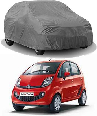 MotohunK Car Cover For Tata Nano Genx (Without Mirror Pockets)(Grey)