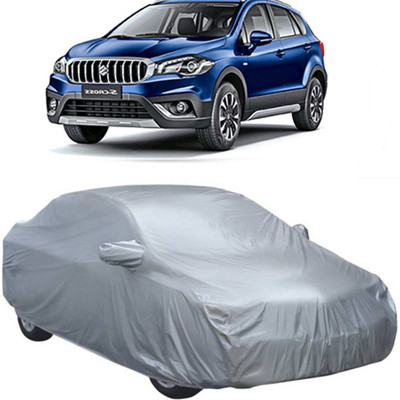 RPSENTTERPR Car Cover For Maruti Suzuki S-Cross (With Mirror Pockets)(Silver)
