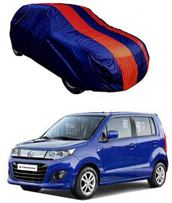 MotohunK Car Cover For Maruti Suzuki WagonR Stingray (Without Mirror Pockets)(Red, Blue)