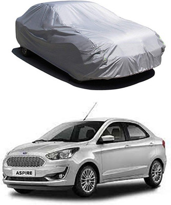 Kuchipudi Car Cover For Ford Figo Aspire (Without Mirror Pockets)(Silver)