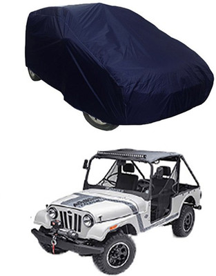 MotohunK Car Cover For Mahindra Universal For Car (Without Mirror Pockets)(Blue)