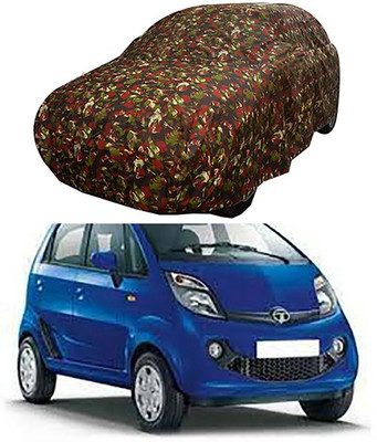 MotohunK Car Cover For Tata Nano (Without Mirror Pockets)(Multicolor)