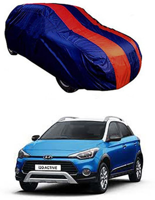 Royalrich Car Cover For Hyundai i20 Active (Without Mirror Pockets)(Red, Blue)