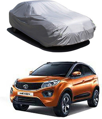 MotohunK Car Cover For Tata Nexon (Without Mirror Pockets)(Silver)