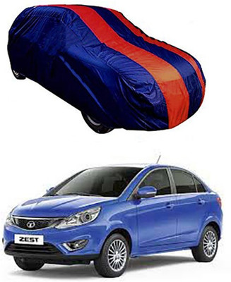 MotohunK Car Cover For Tata Zest (Without Mirror Pockets)(Red, Blue)