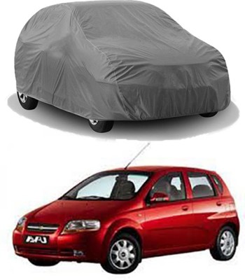 Royalrich Car Cover For Chevrolet Aveo U-VA (Without Mirror Pockets)(Grey)